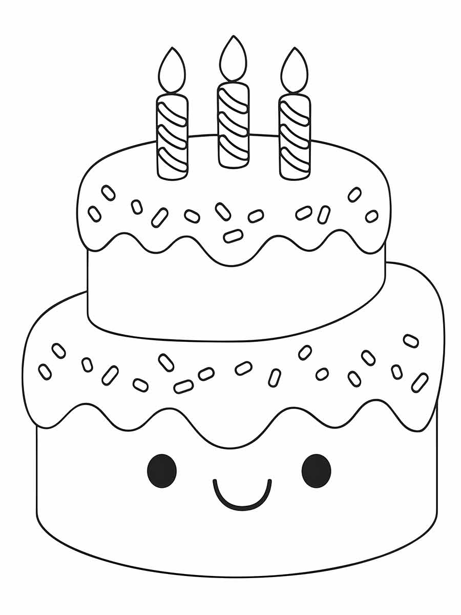 Cake coloring page (14)