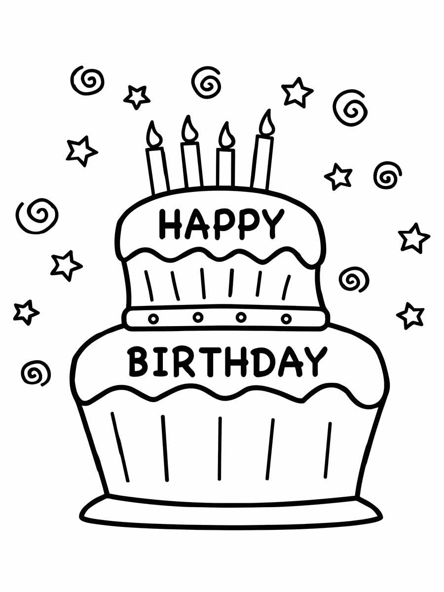 Cake coloring page (15)