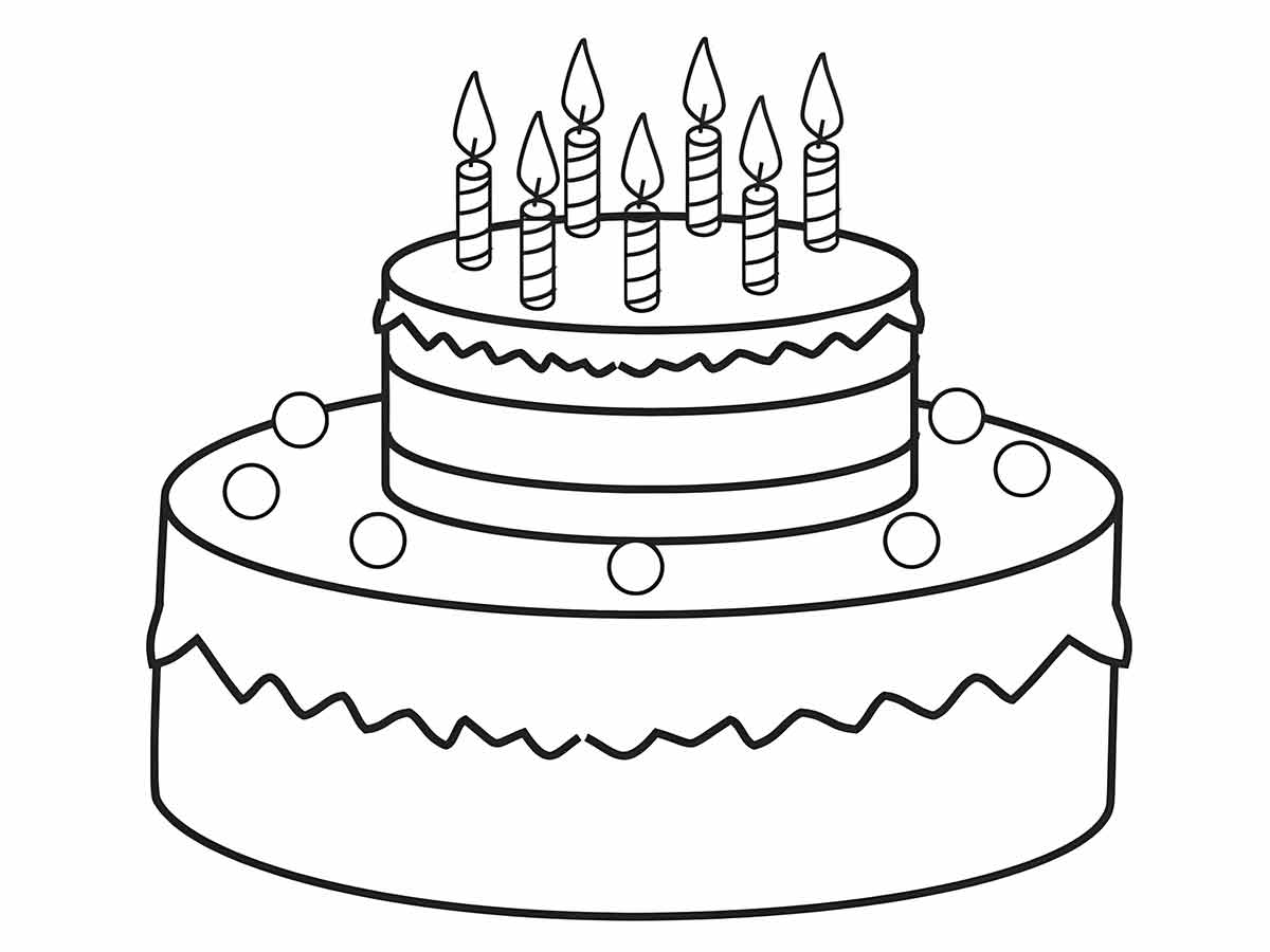 Cake coloring page (17)