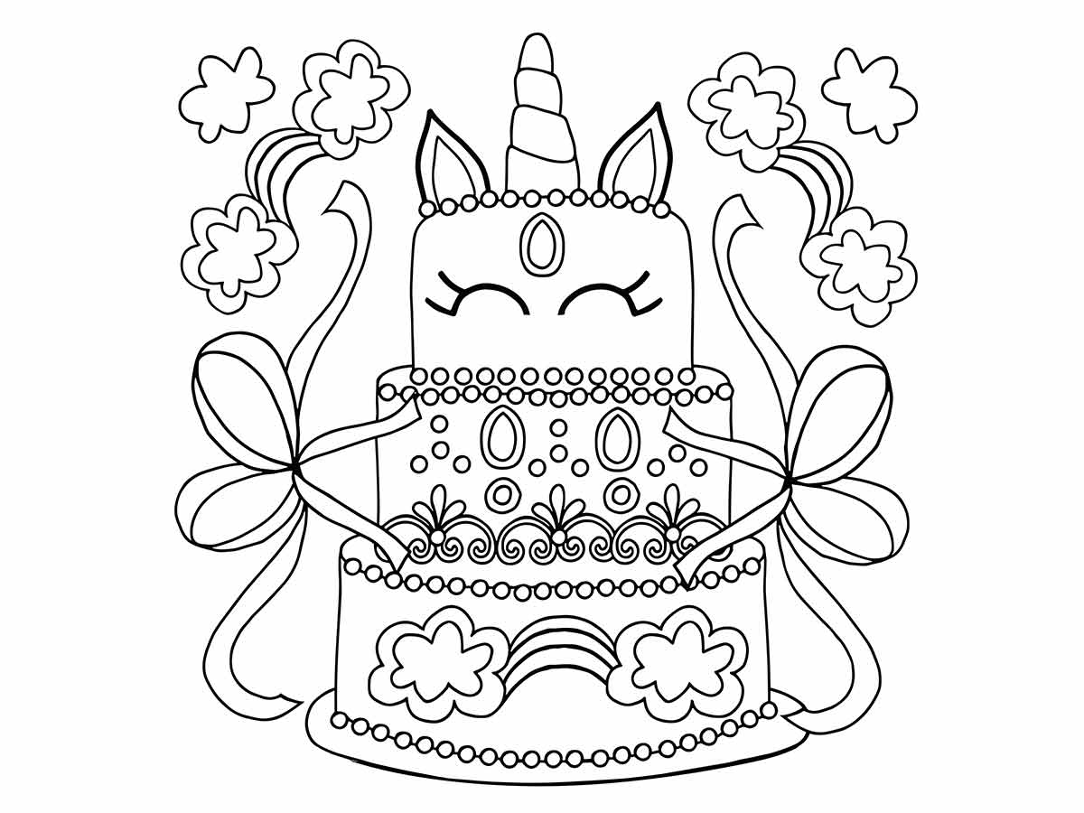 Cake coloring page (18)