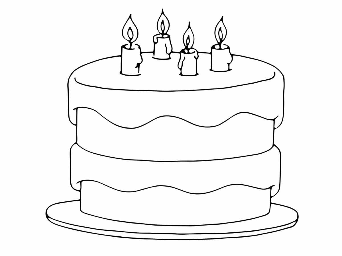 Cake coloring page (22)