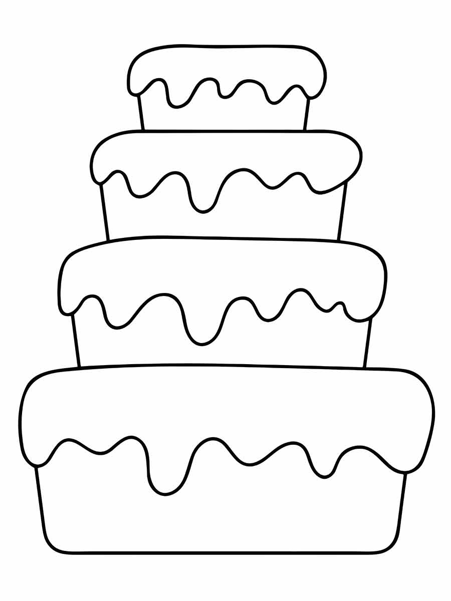 Cake coloring page (25)