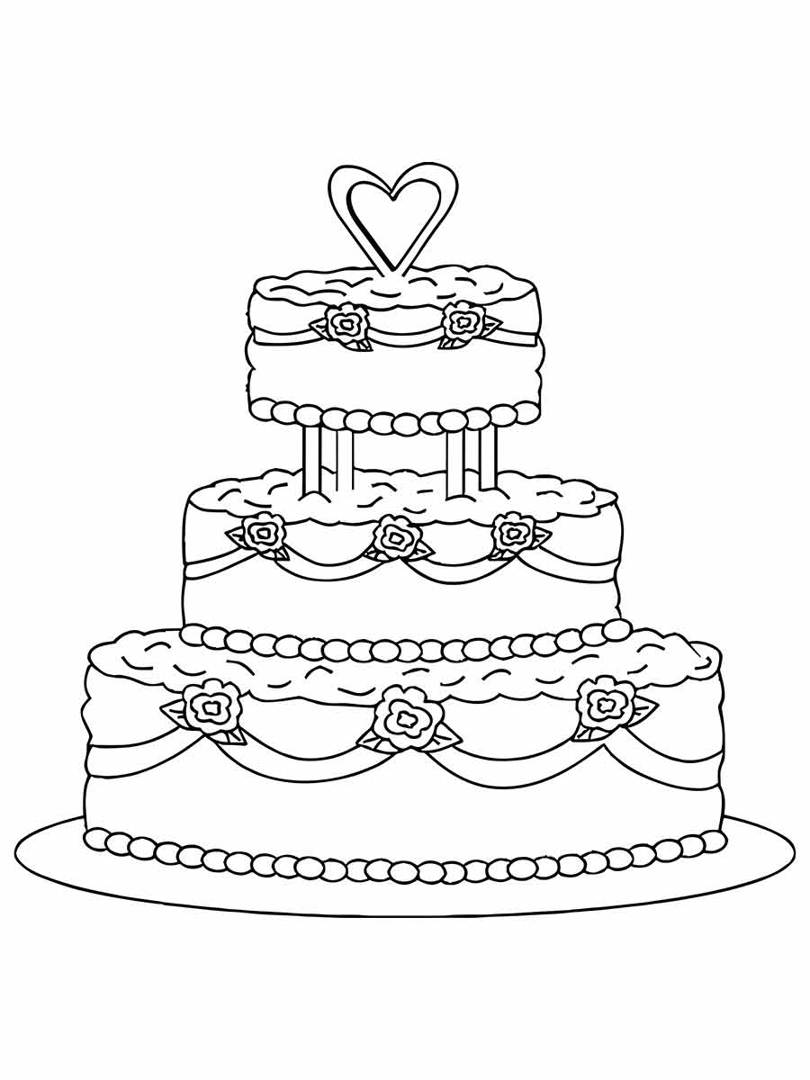 Cake coloring page (28)