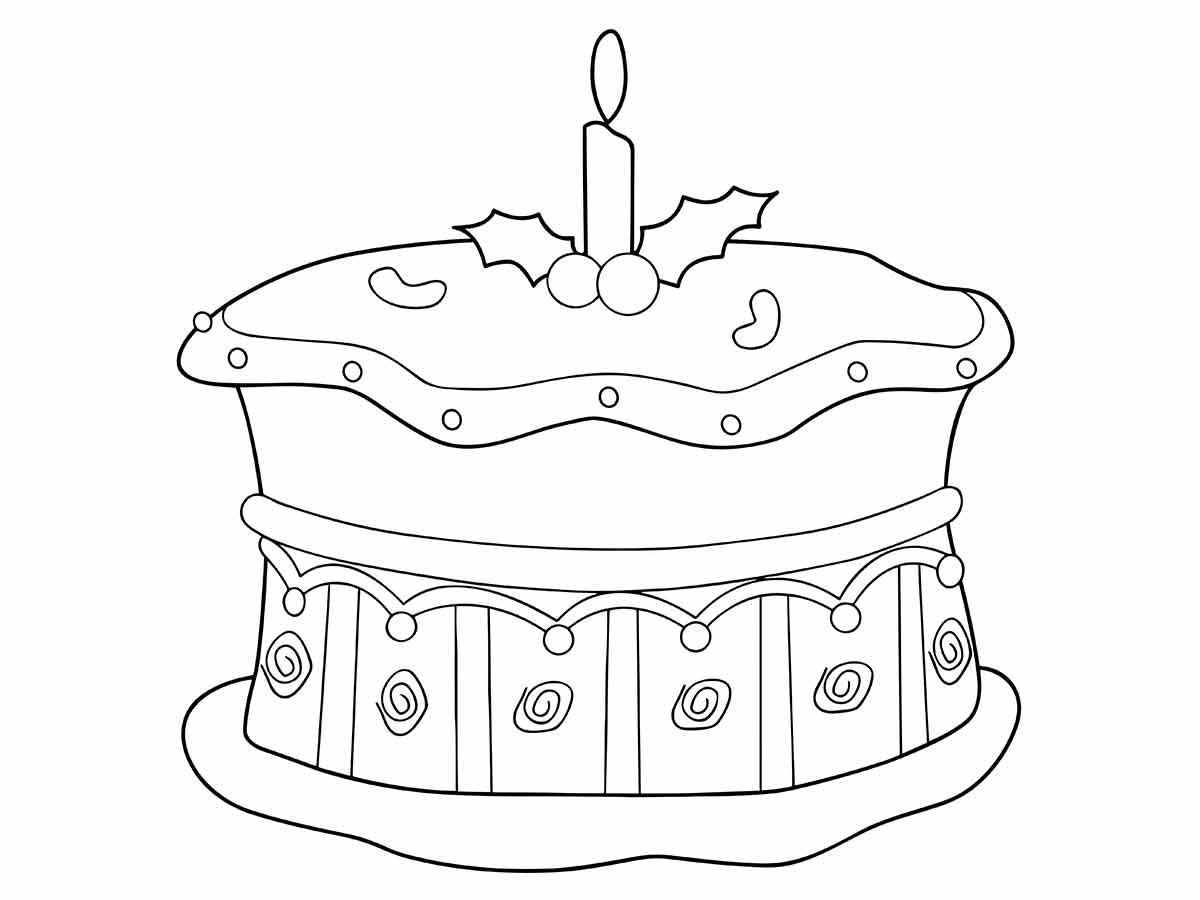 Cake coloring page (30)