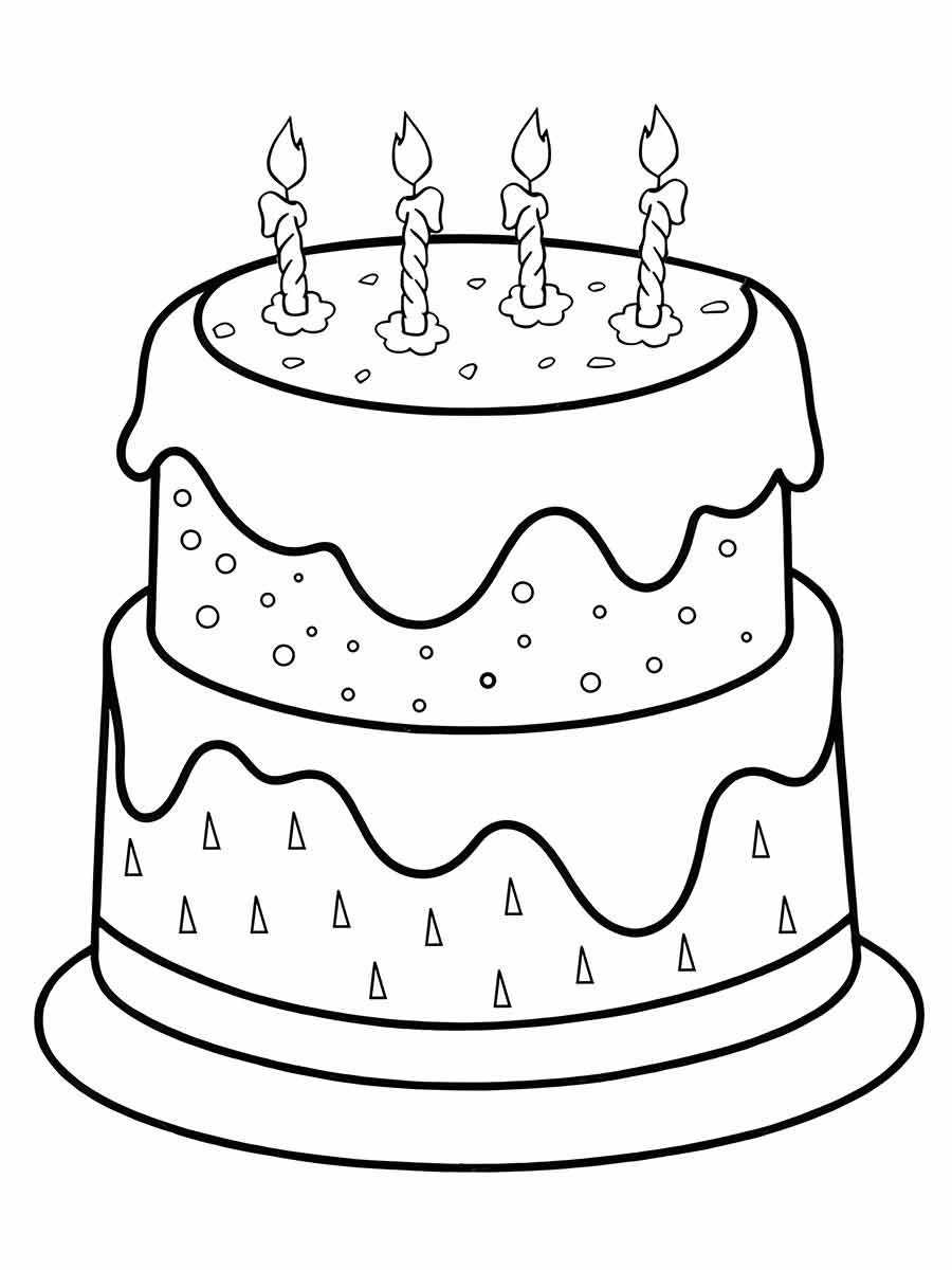 Cake coloring page (5)