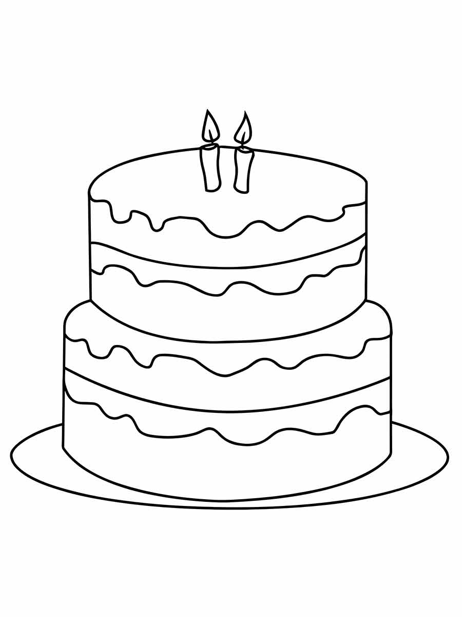 Cake coloring page (6)