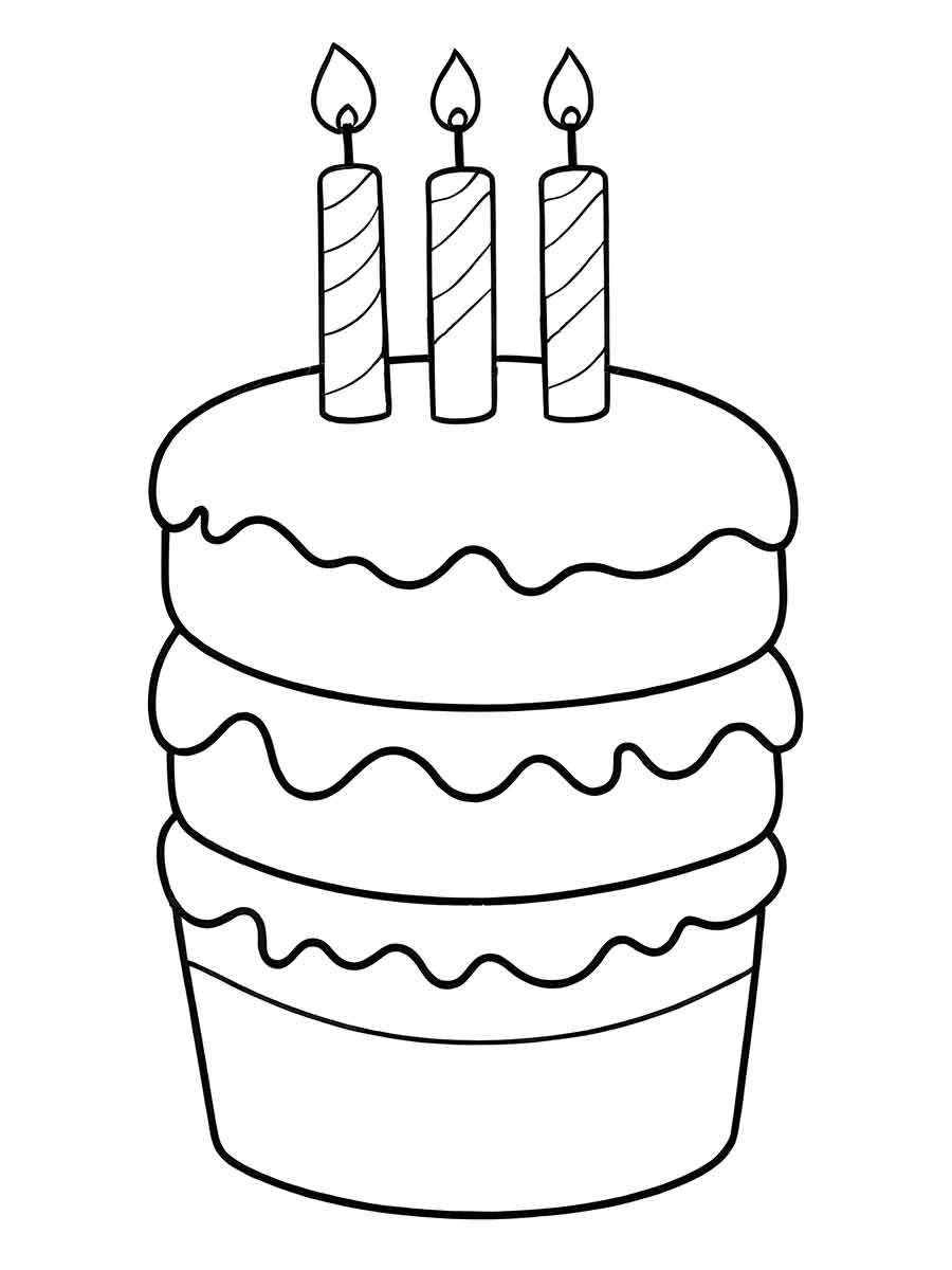 Cake coloring page (7)