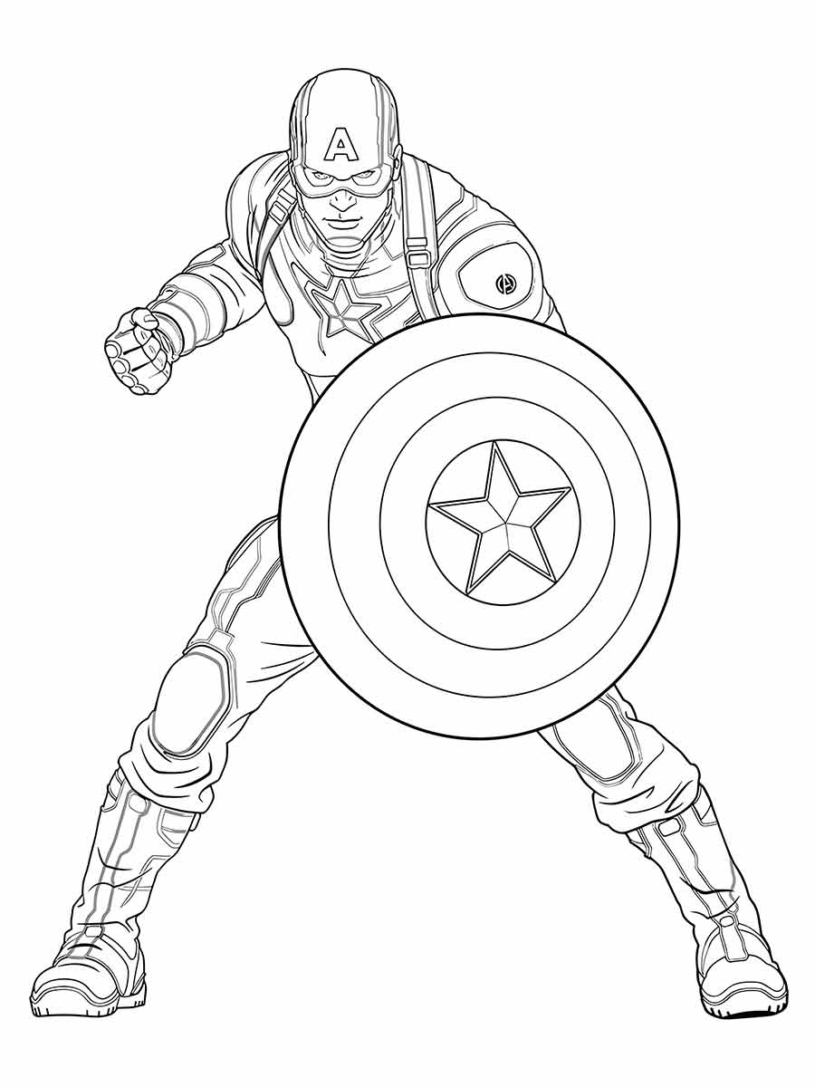 Captain America coloring page (11)