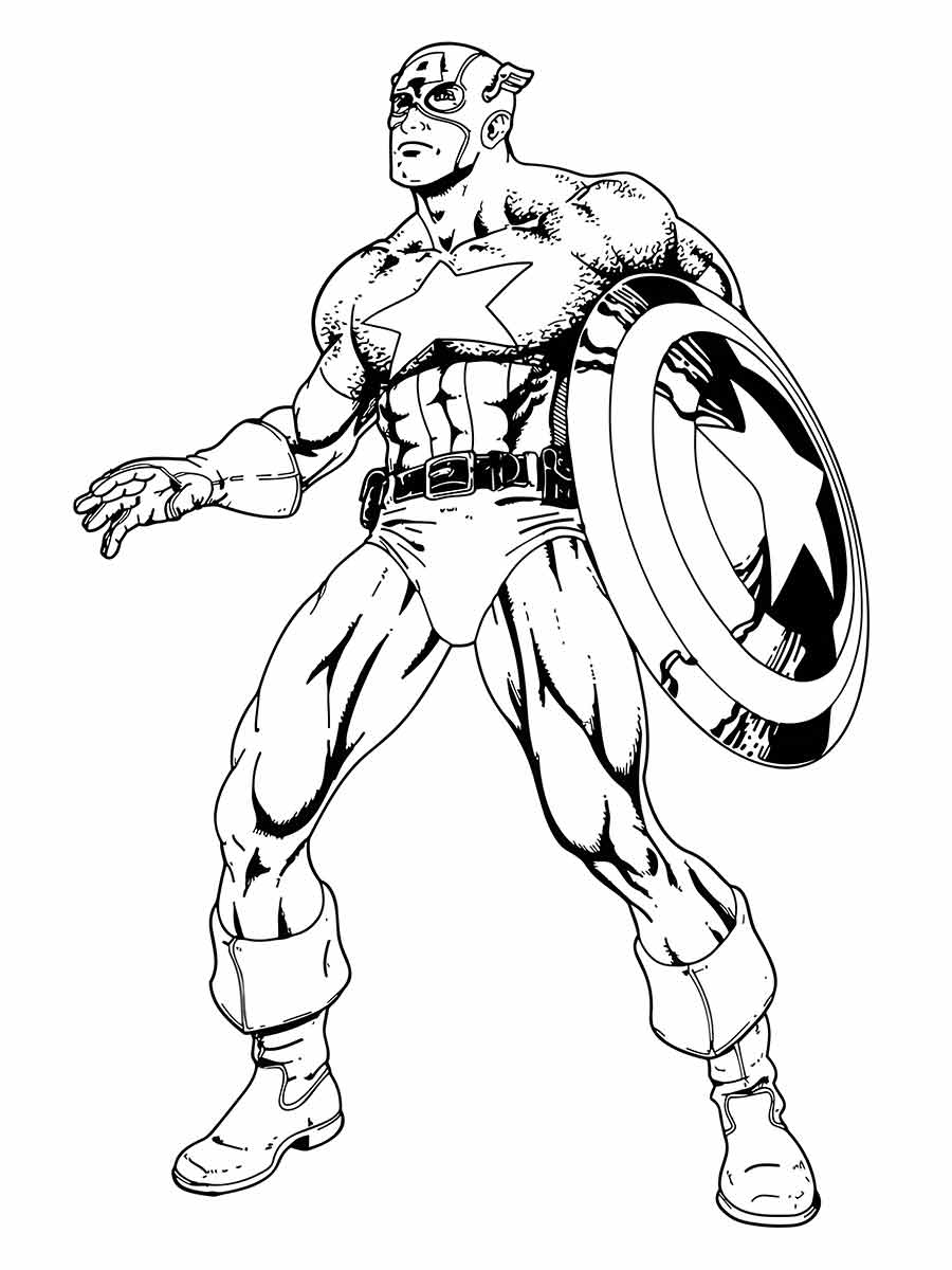 Captain America coloring page (12)