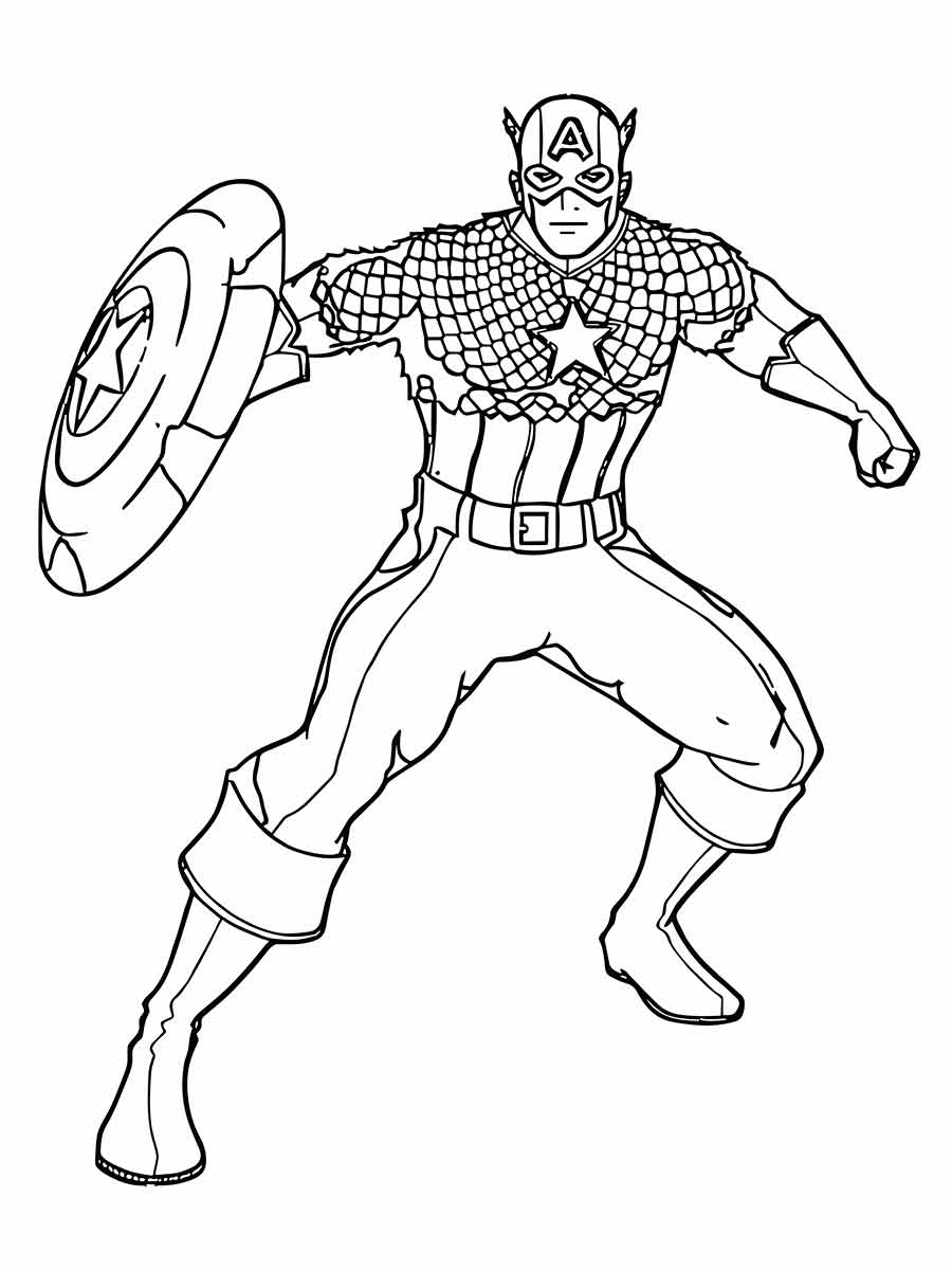 Captain America coloring page (13)