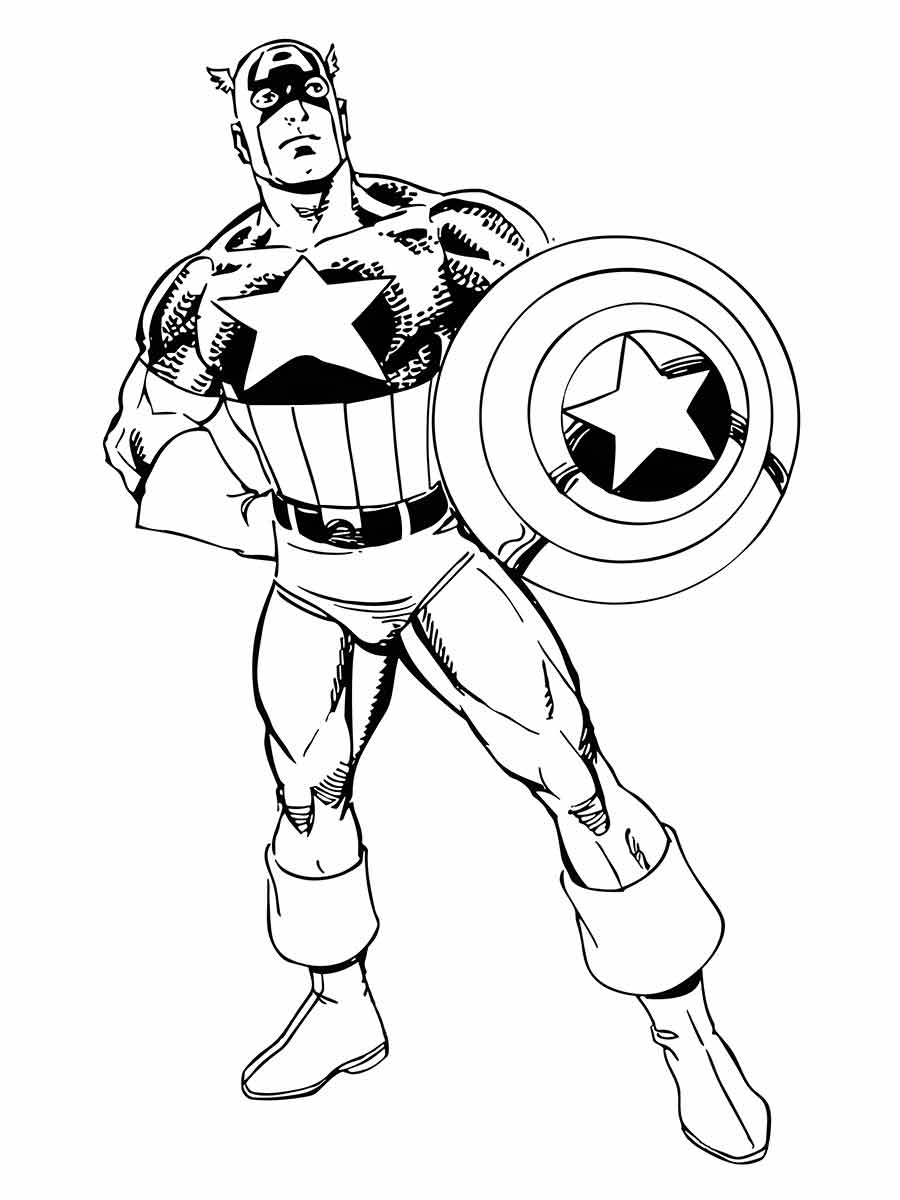 Captain America coloring page (14)