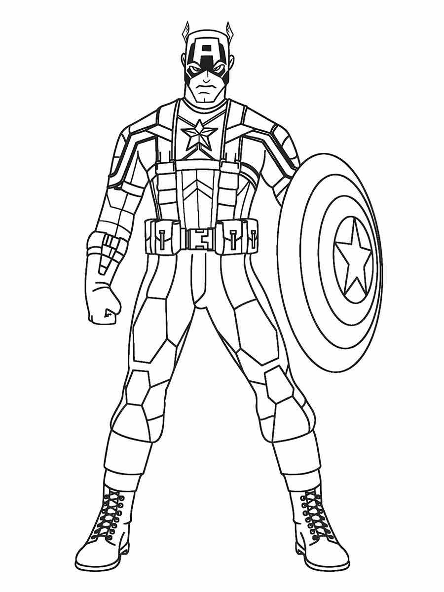 Captain America coloring page (15)