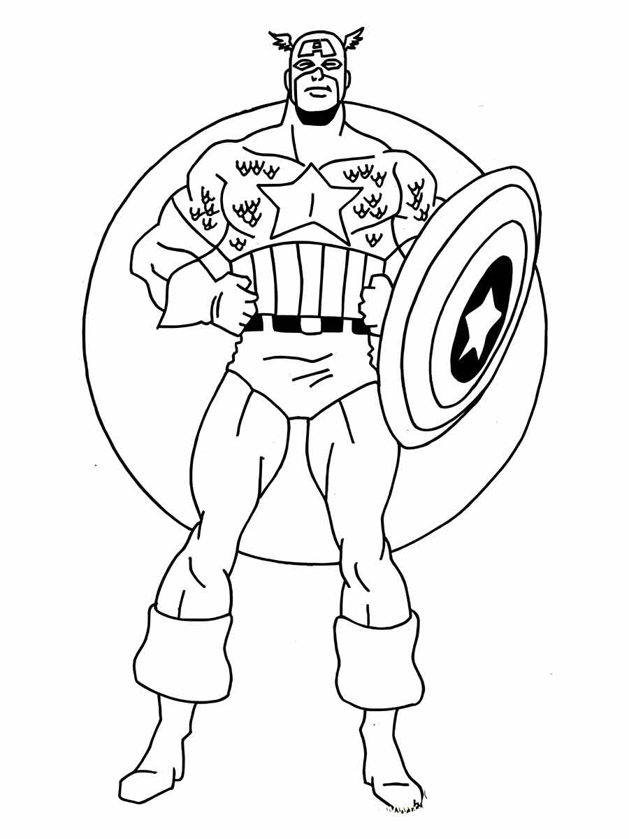 Captain America coloring page (16)