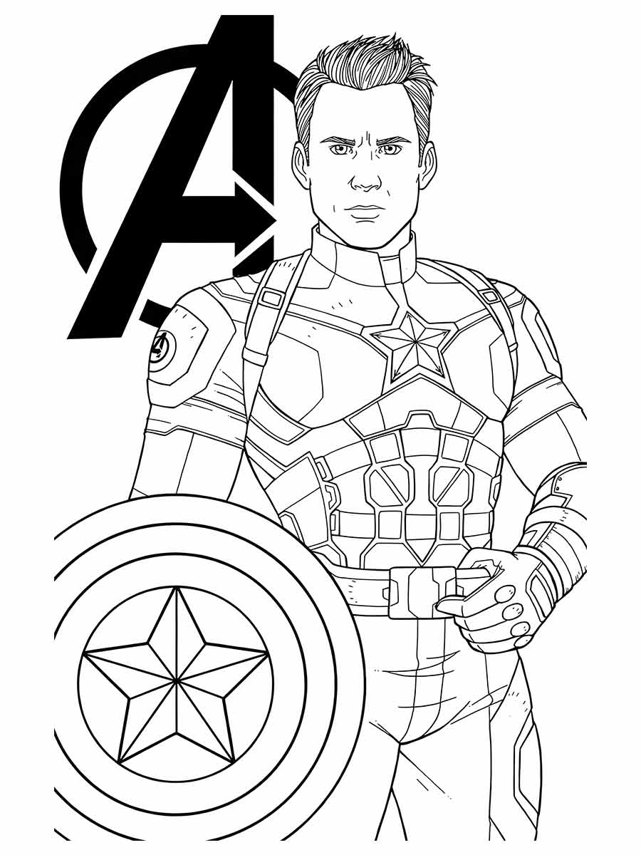 Captain America coloring page (20)