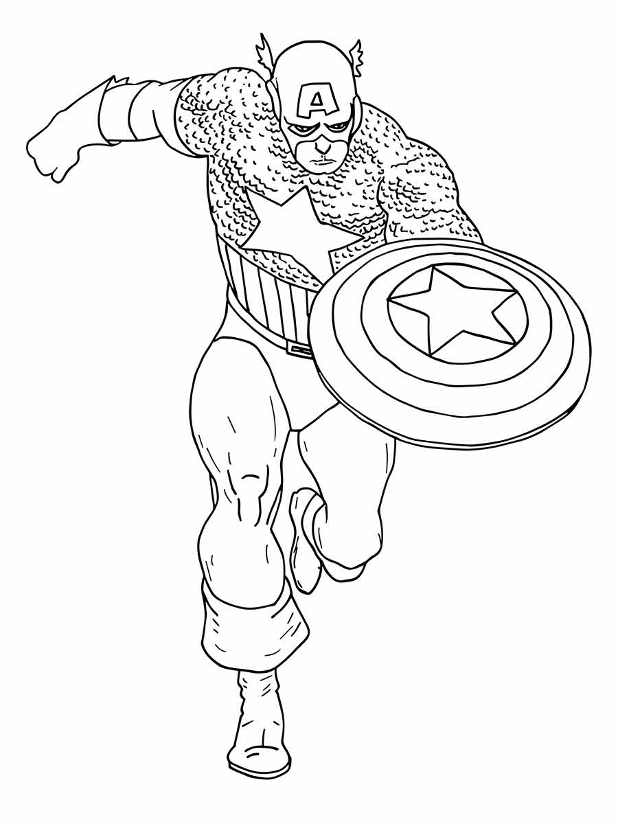 Captain America coloring page (22)