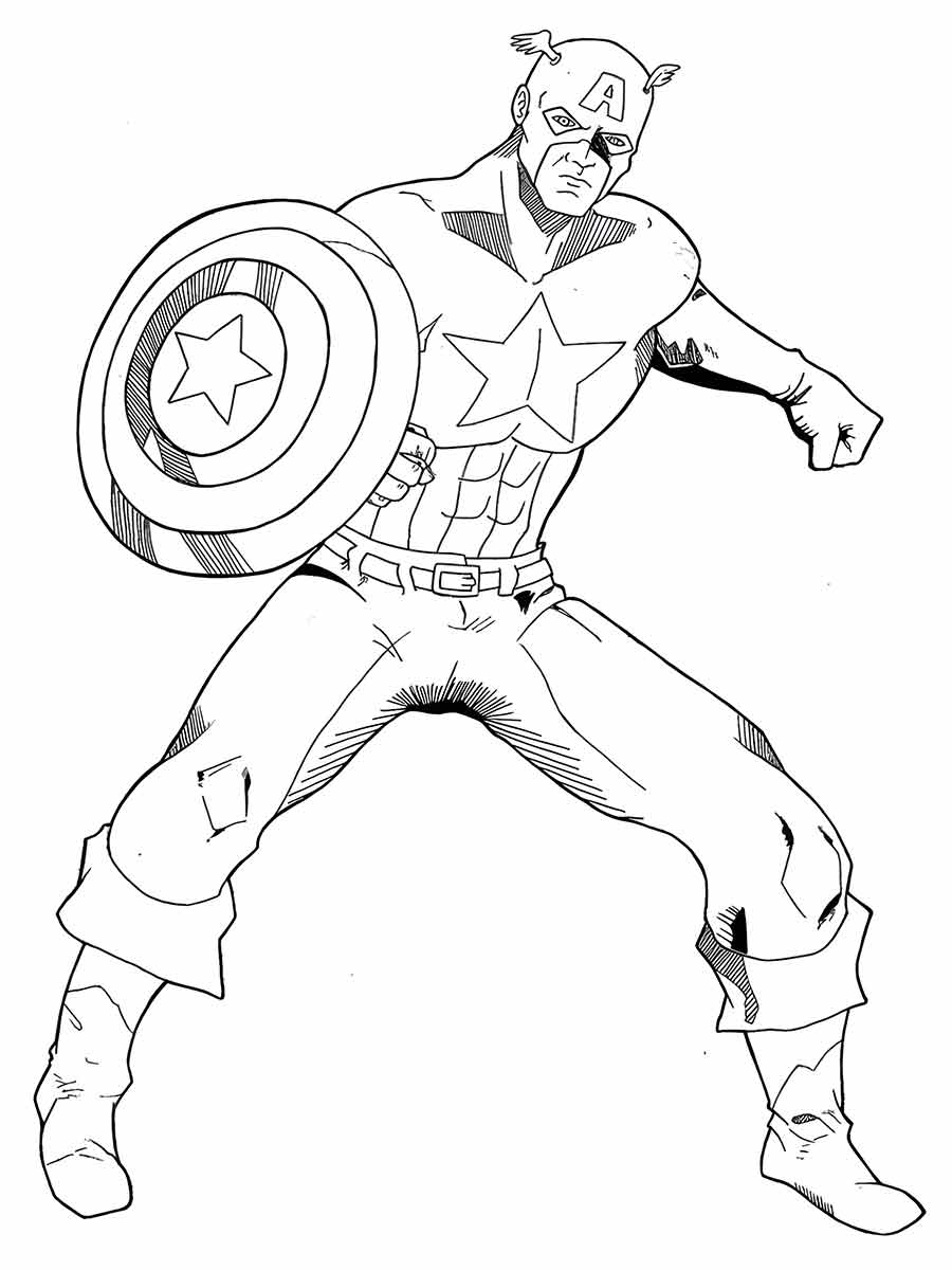 Captain America coloring page (23)