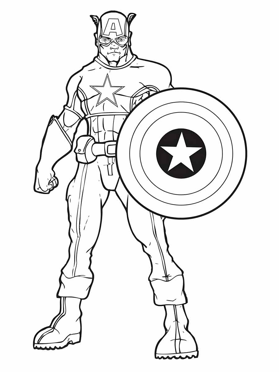 Captain America coloring page (24)