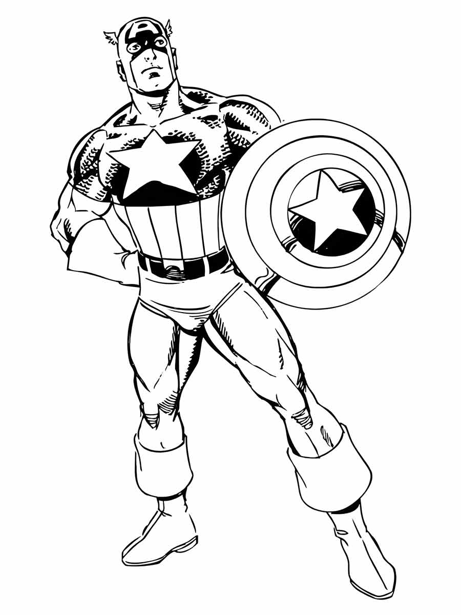 Captain America coloring page (25)