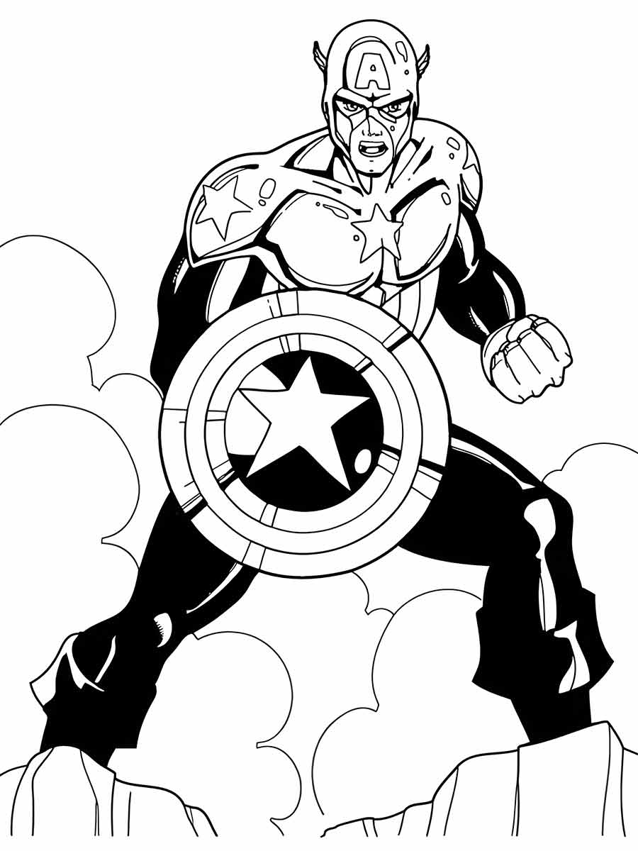 Captain America coloring page (27)