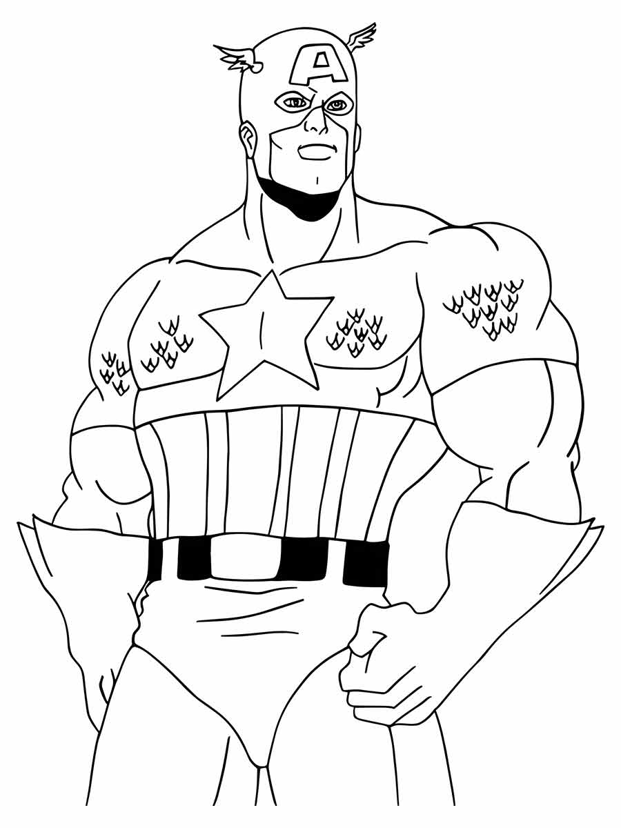 Captain America coloring page (29)