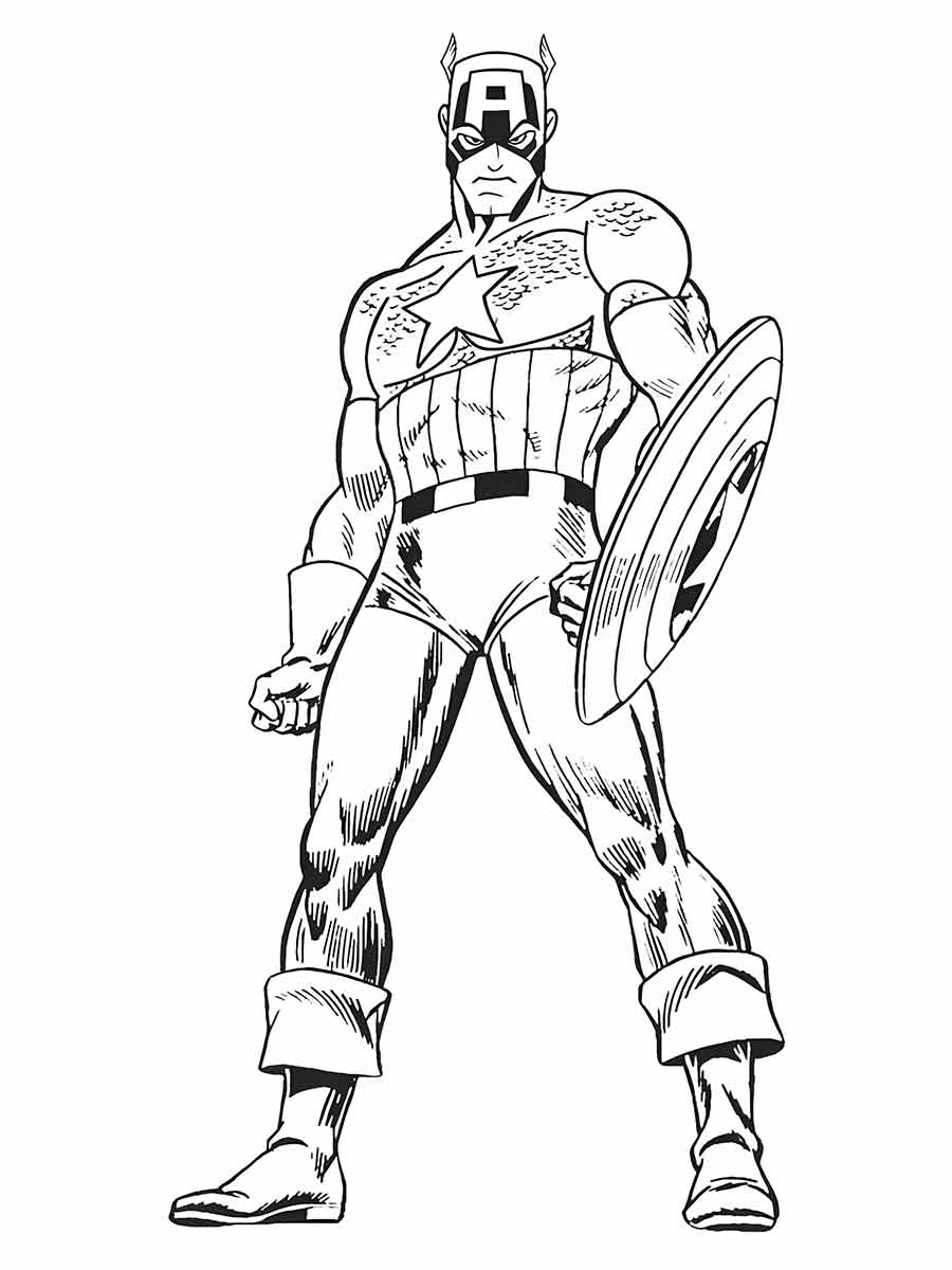 Captain America coloring page (30)