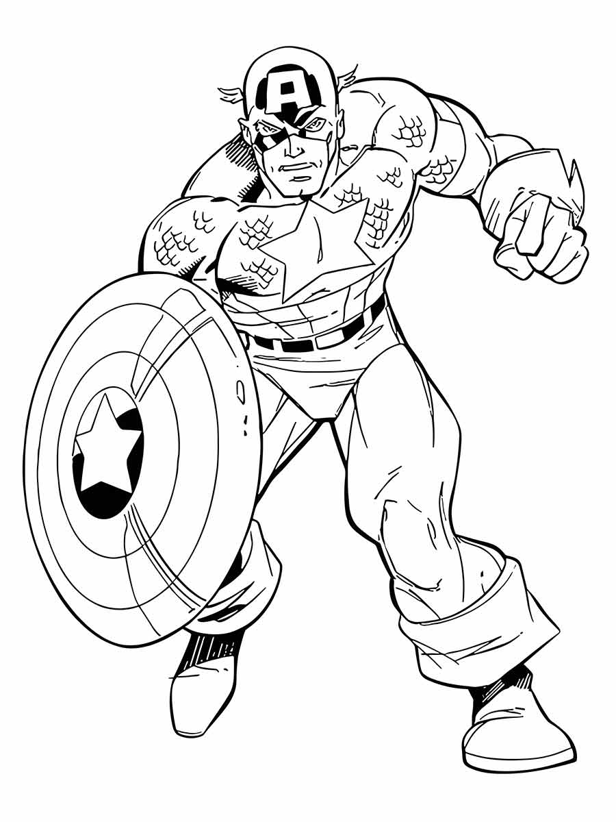 Captain America coloring page (31)