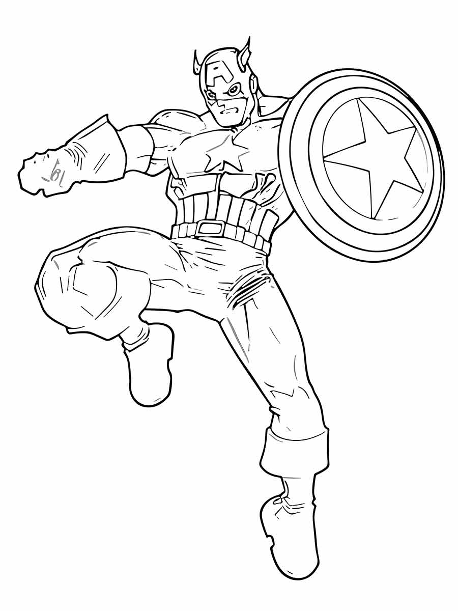 Captain America coloring page (32)