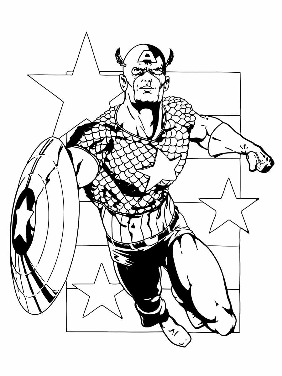 Captain America coloring page (35)