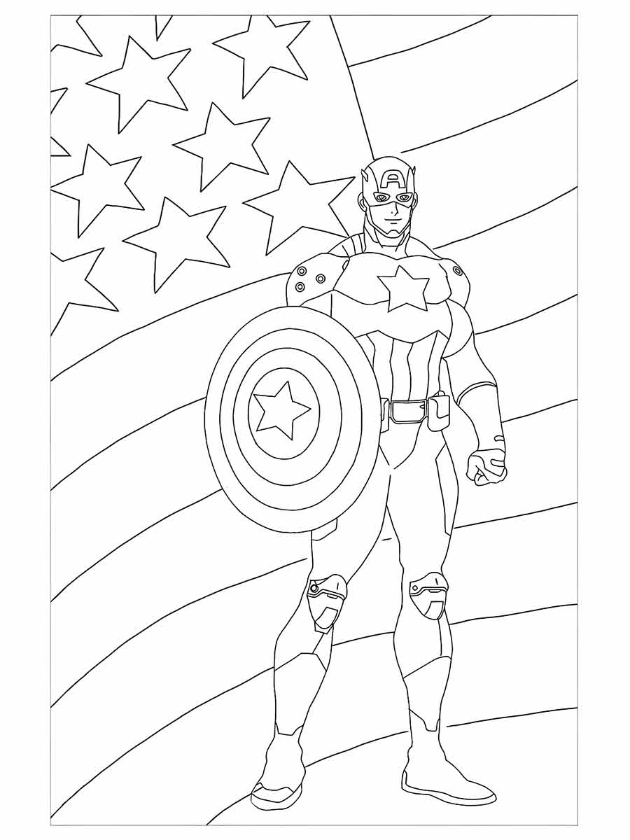 Captain America coloring page (40)