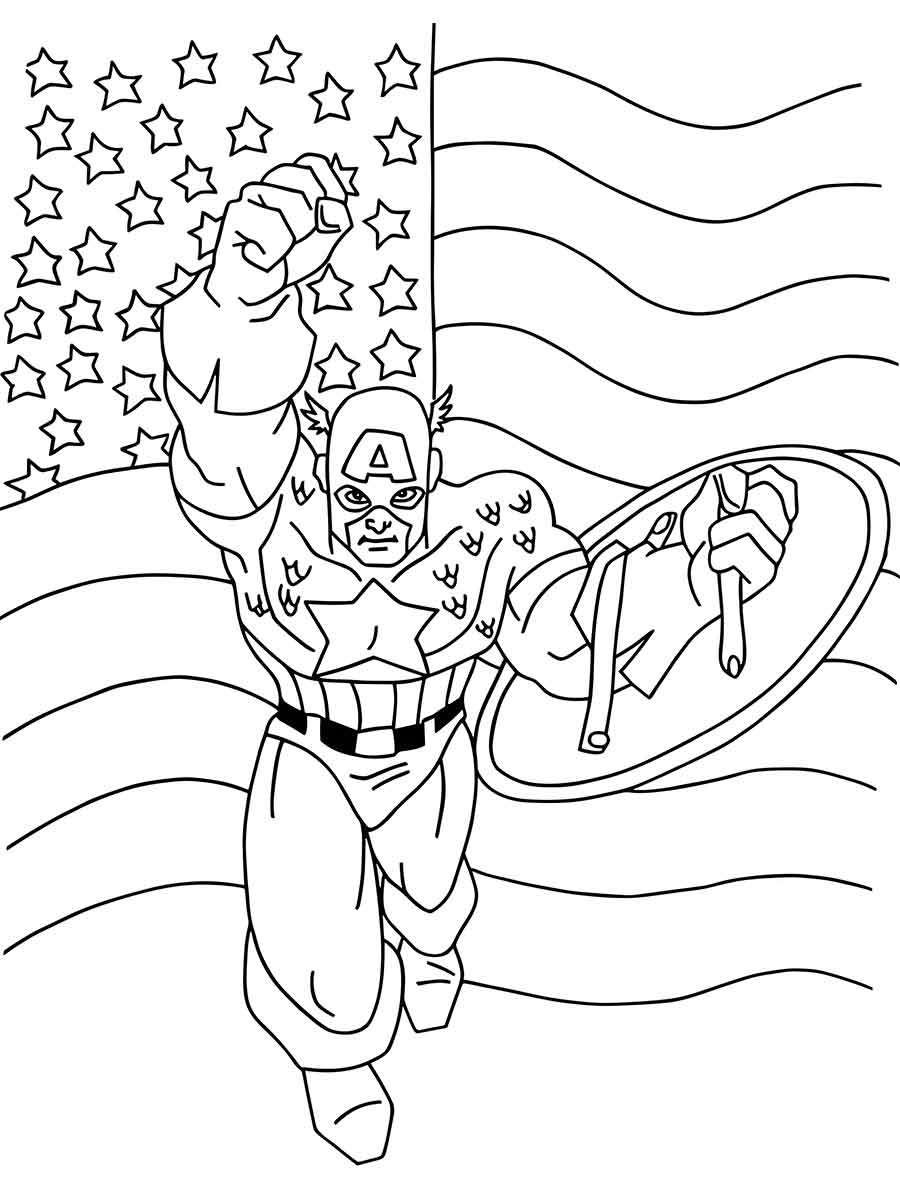 Captain America coloring page (41)