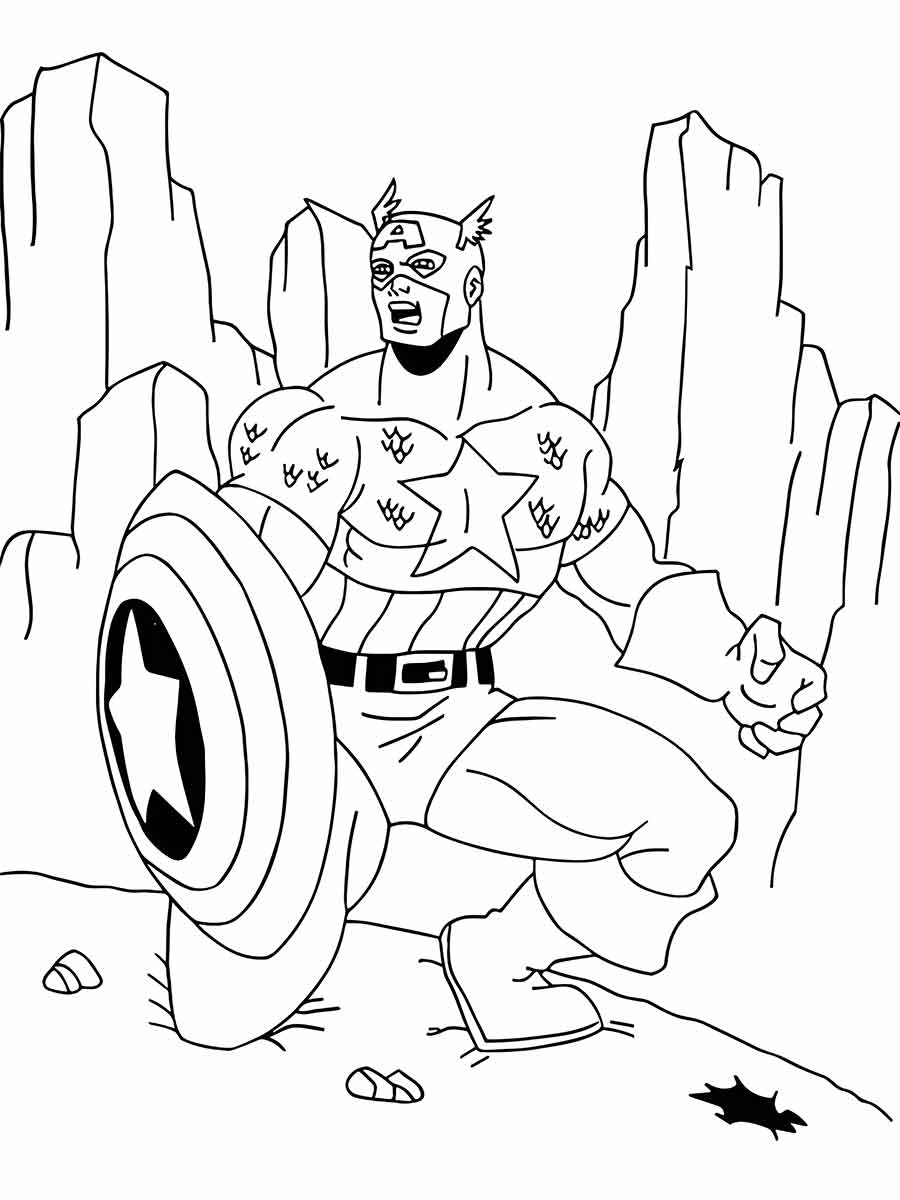 Captain America coloring page (45)