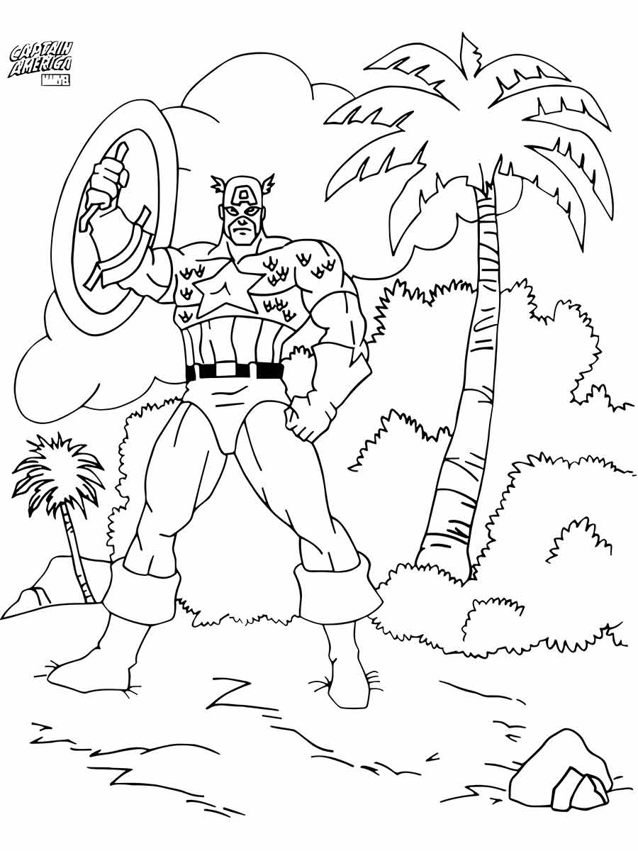 Captain America coloring page (48)