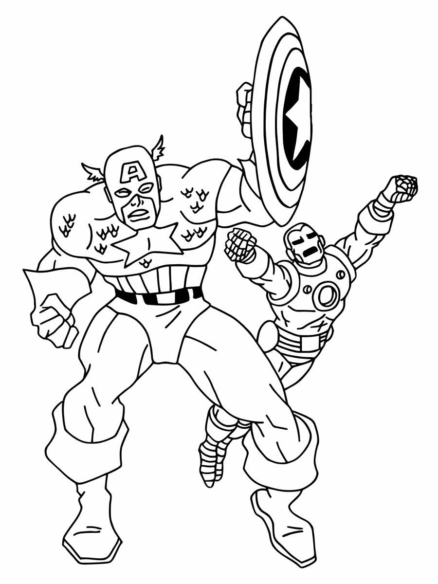 Captain America coloring page (49)