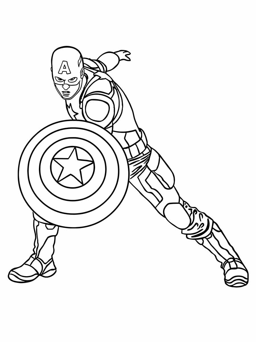 Captain America coloring page (5)