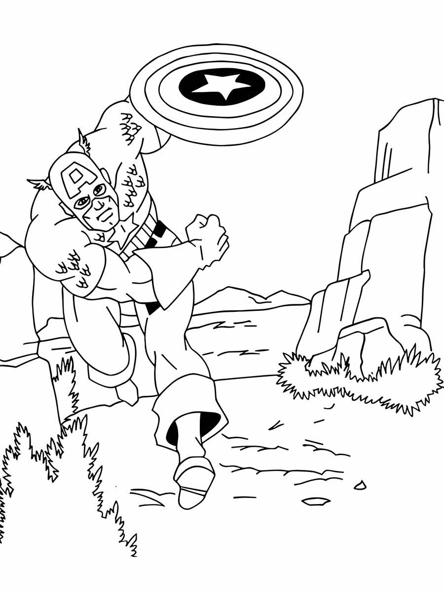 Captain America coloring page (50)