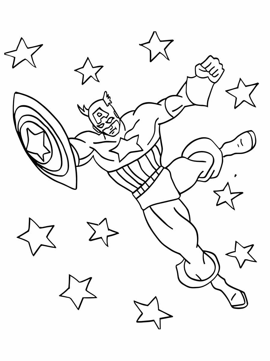 Captain America coloring page (52)