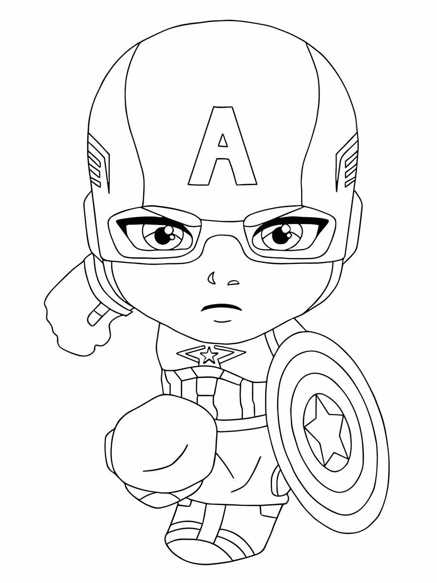 Captain America coloring page (54)