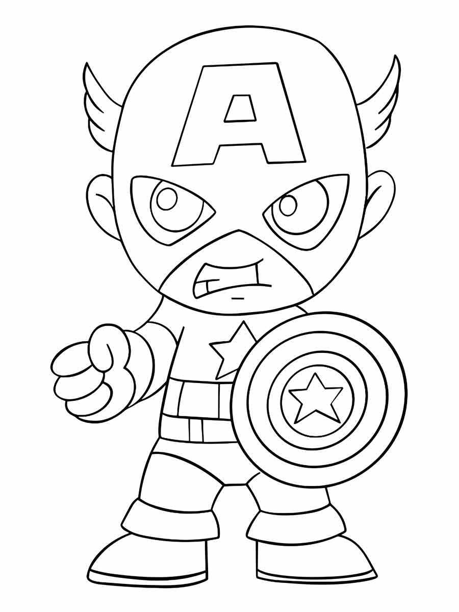 Captain America coloring page (57)