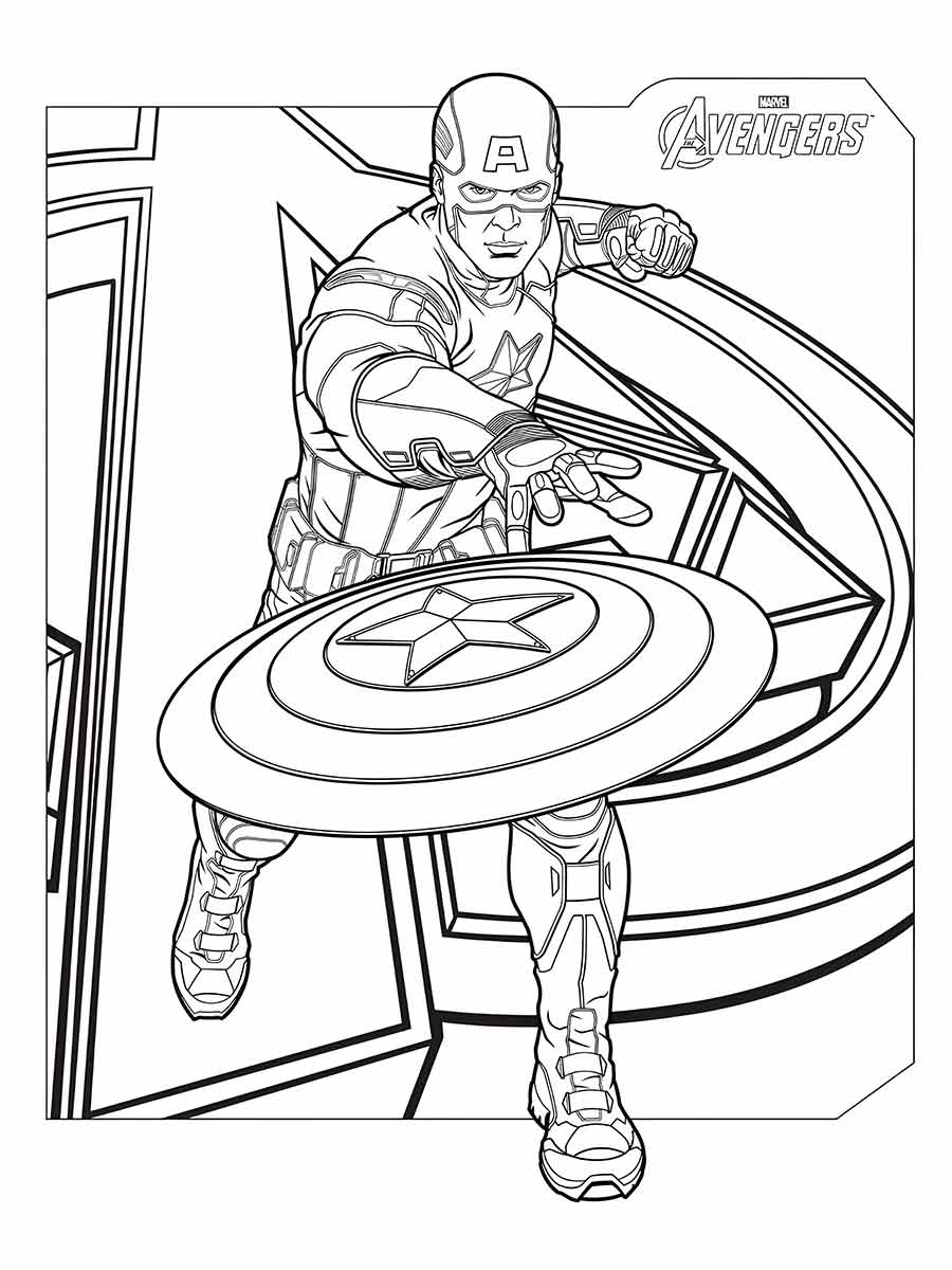 Captain America coloring page (60)