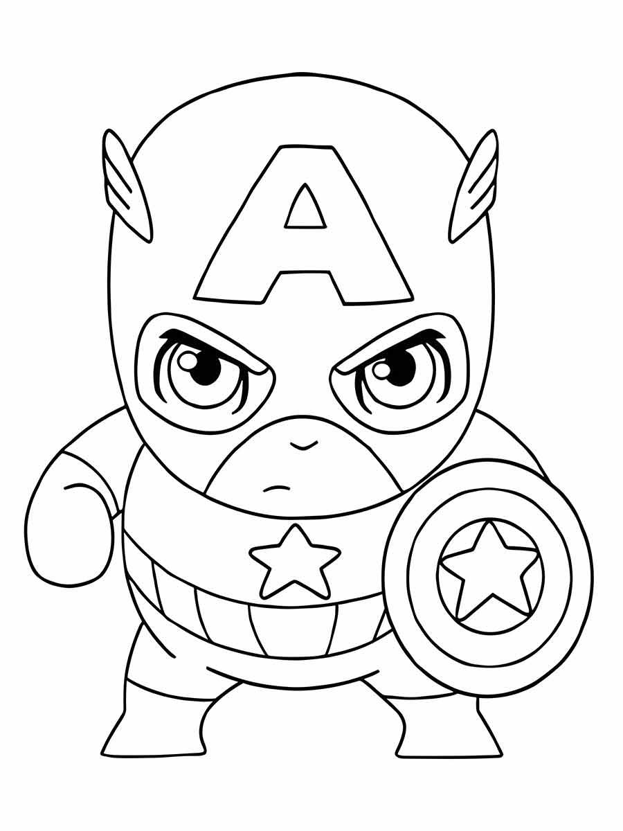 Captain America coloring page (62)