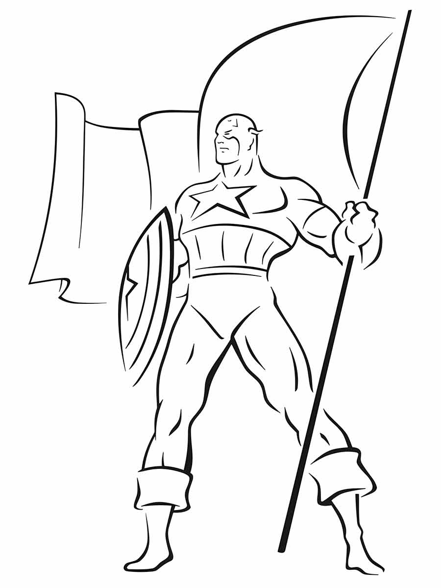 Captain America coloring page (65)