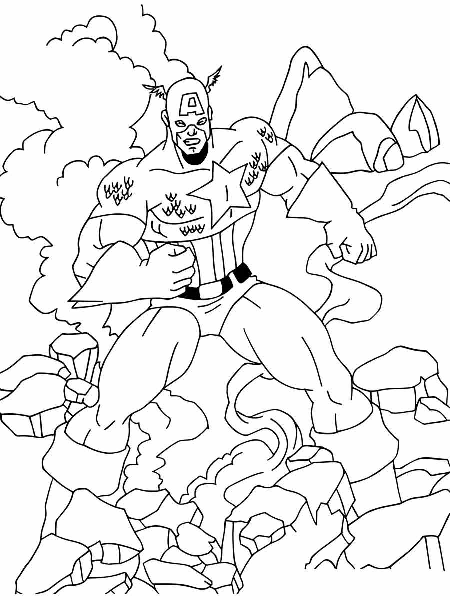 Captain America coloring page (68)