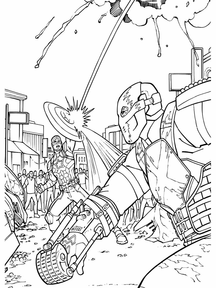 Captain America coloring page (71)