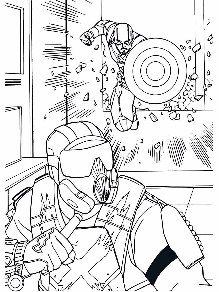 Captain America coloring page (76)