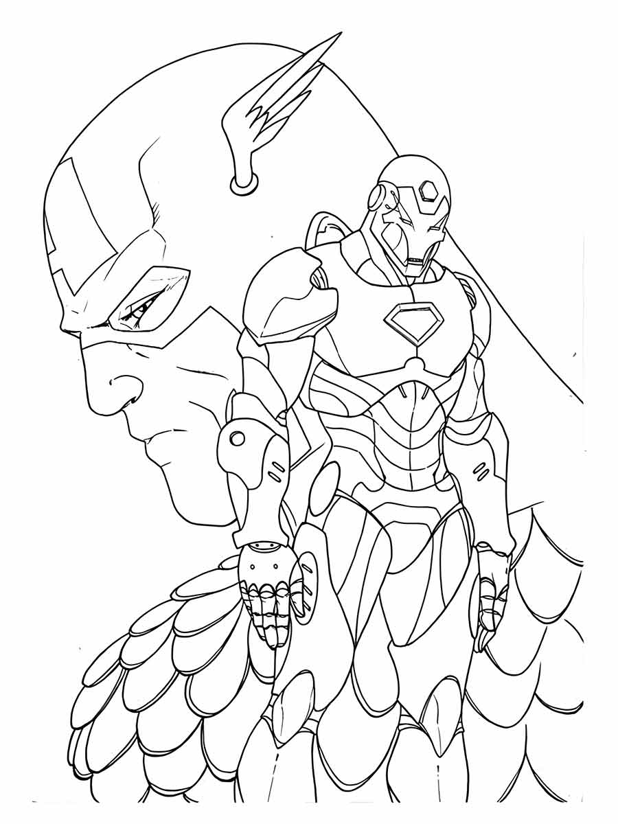 Captain America coloring page (77)