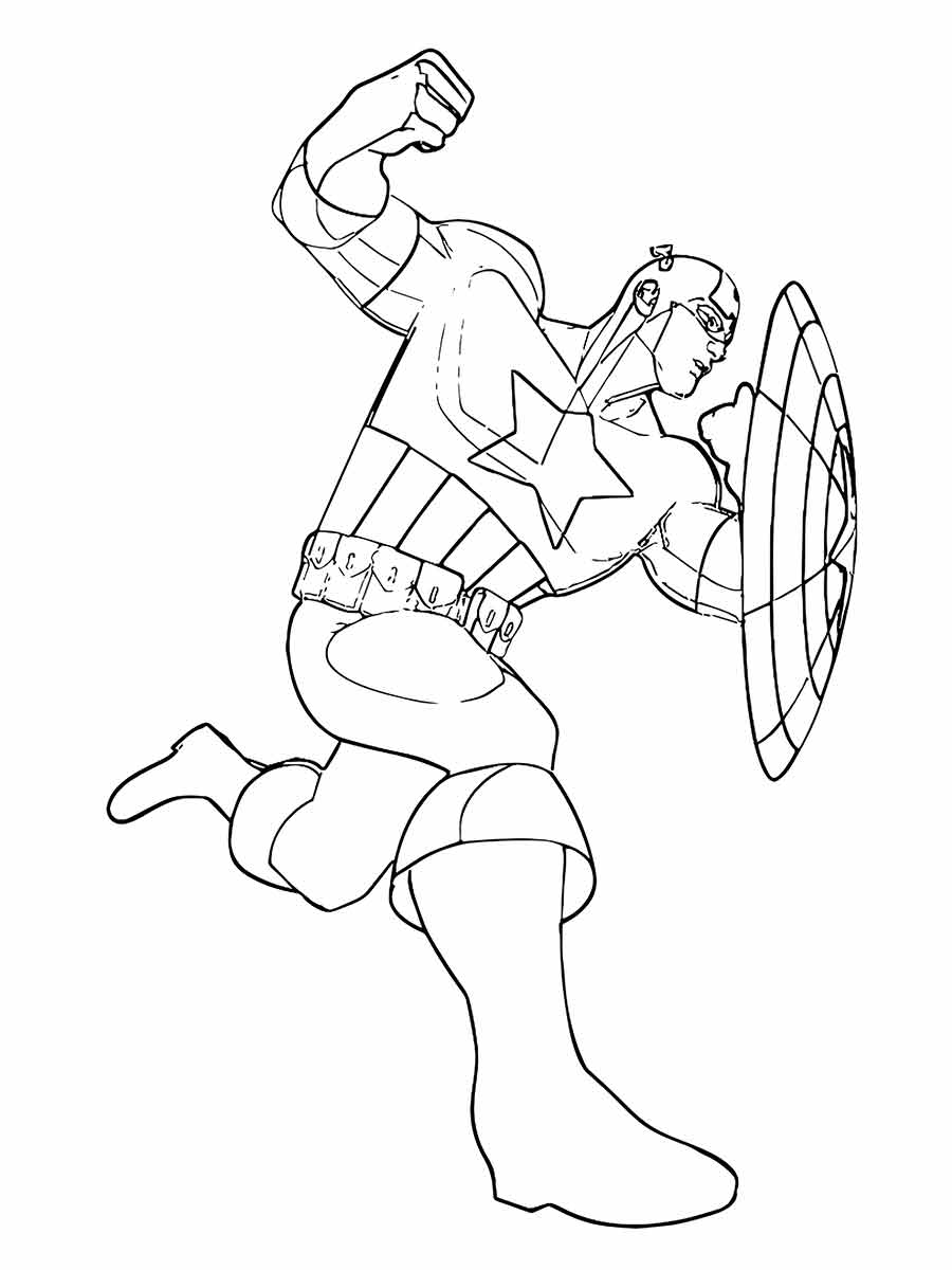 Captain America coloring page (8)