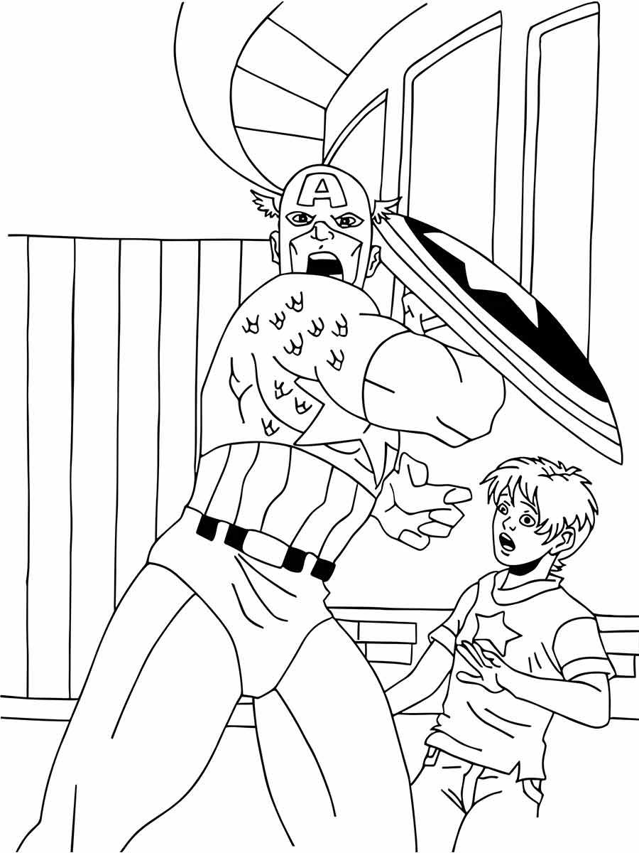 Captain America coloring page (80)