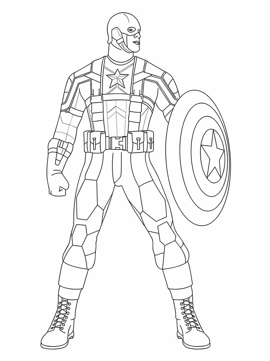 Captain America coloring page (9)