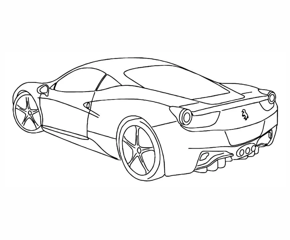 Car coloring page (2)