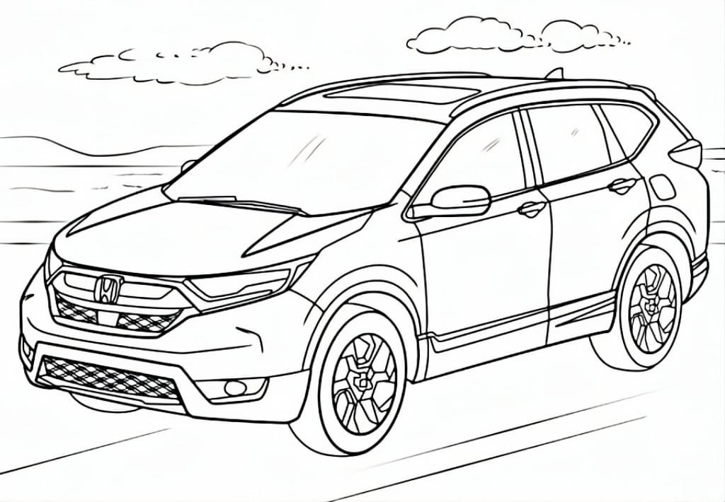 Car coloring page (4)